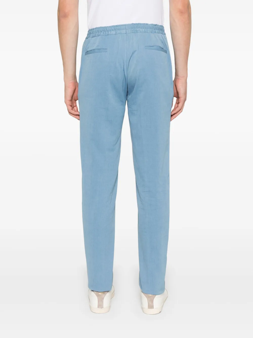 Kiton Broek met trekkoord Blauw