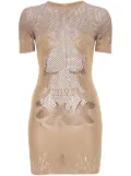 POSTER GIRL Pin Up mini dress - Neutrals