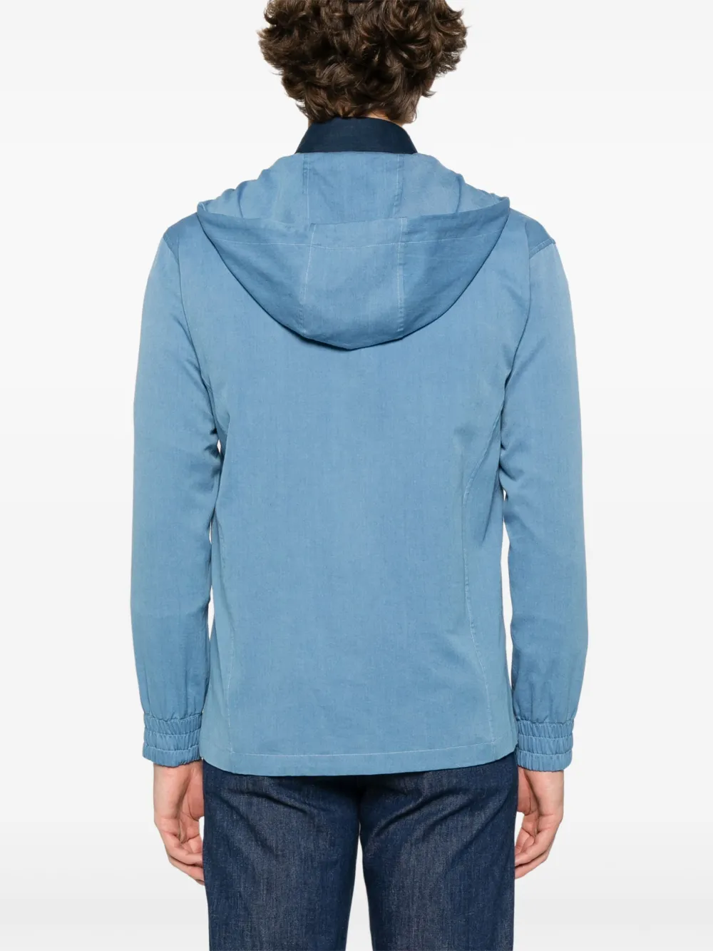 Kiton Jack met capuchon Blauw
