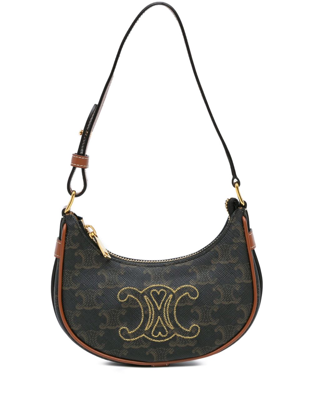 2022 Mini Triomphe Coated Canvas Ava shoulder bag