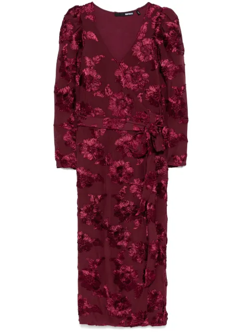 Robe portefeuille à appliqué floral - ROTATE BIRGER CHRISTENSEN - Modalova