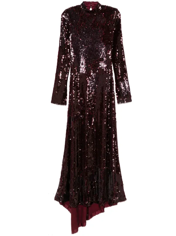 rotate glitter knit maxi dress Rotate By Birger Christensen Sequin Mini Dress main image 1