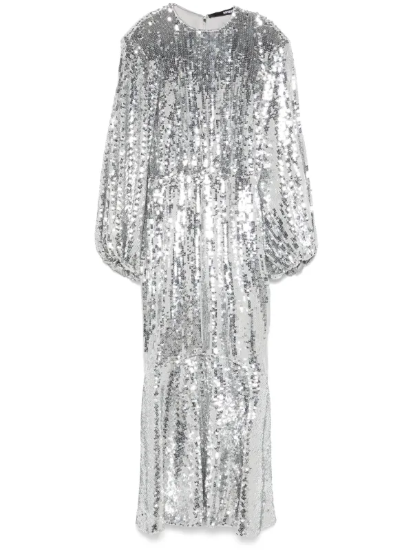 関税込【Rotate】Sequined maxi dress ROTATE BIRGER CHRISTENSEN Sequined Maxi Dress | Silver