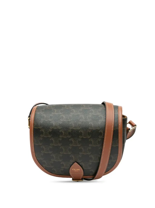 Celine Pre-Owned Sac à Bandoulière Folco Triomphe Médium (2023