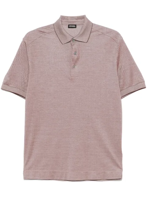 Zegna playera tipo polo manga corta