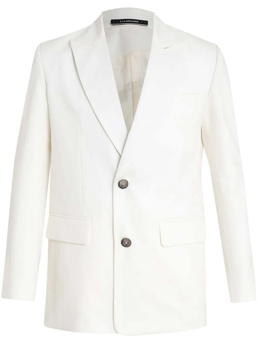 À La Garçonne Blazer de algodão | Branco | Image 1