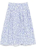 Marni poplin midi skirt - White