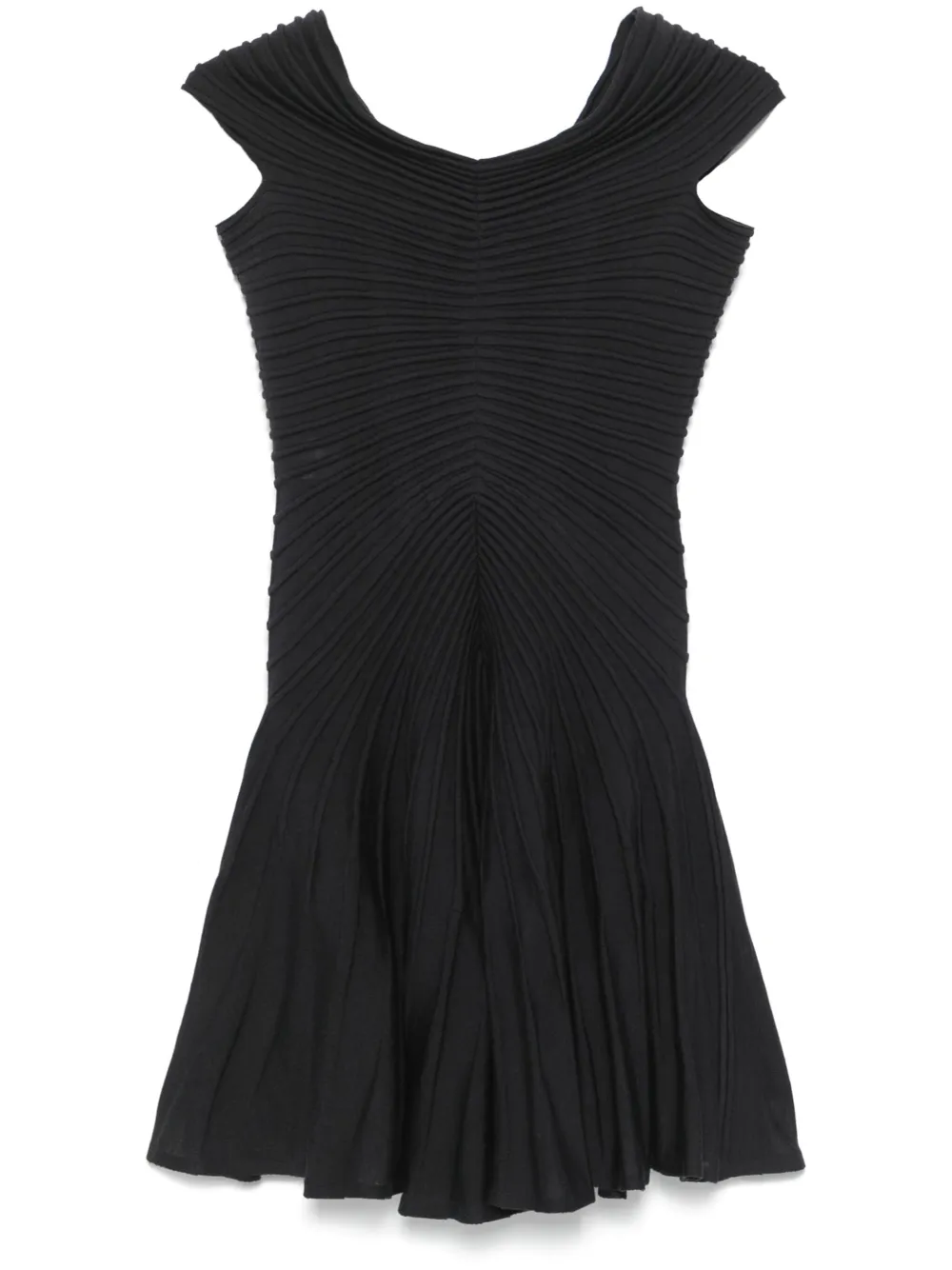 Alaïa vestido corto con cuello en V | gris | Image 1
