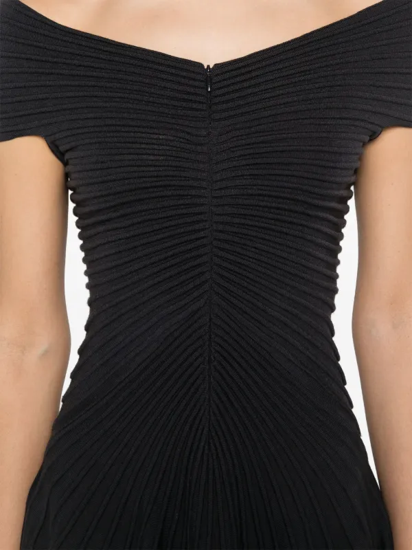 VIP【関税送料無料】希少 Alaia Asym Belt Mini Dress Alaïa Vienne Stretch-knit Mini Dress Dark Green ALAÏA