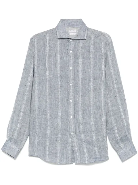 Brunello Cucinelli camisa texturizada