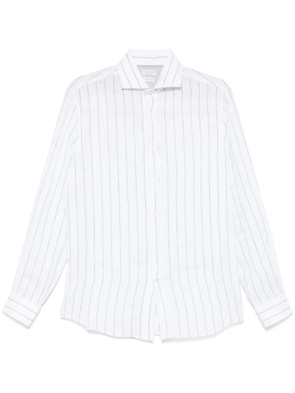 Brunello Cucinelli camisa con rayas estampadas | blanco | Image 1