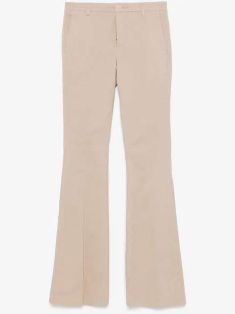 TWINSET flared twill trousers