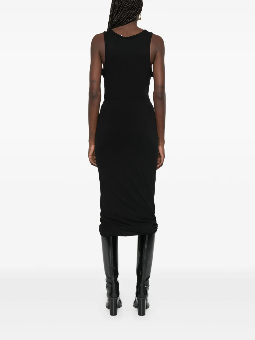 Jil Sander Midi-rok van crêpe Zwart