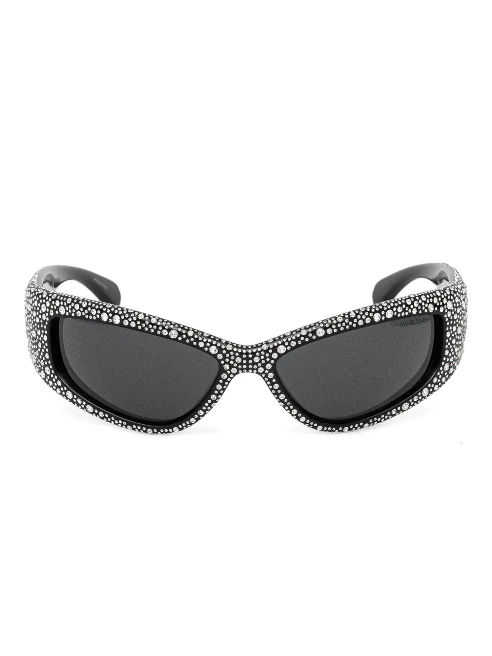 Swarovski Eyewear embellished geometric-frame sunglasses - Nero