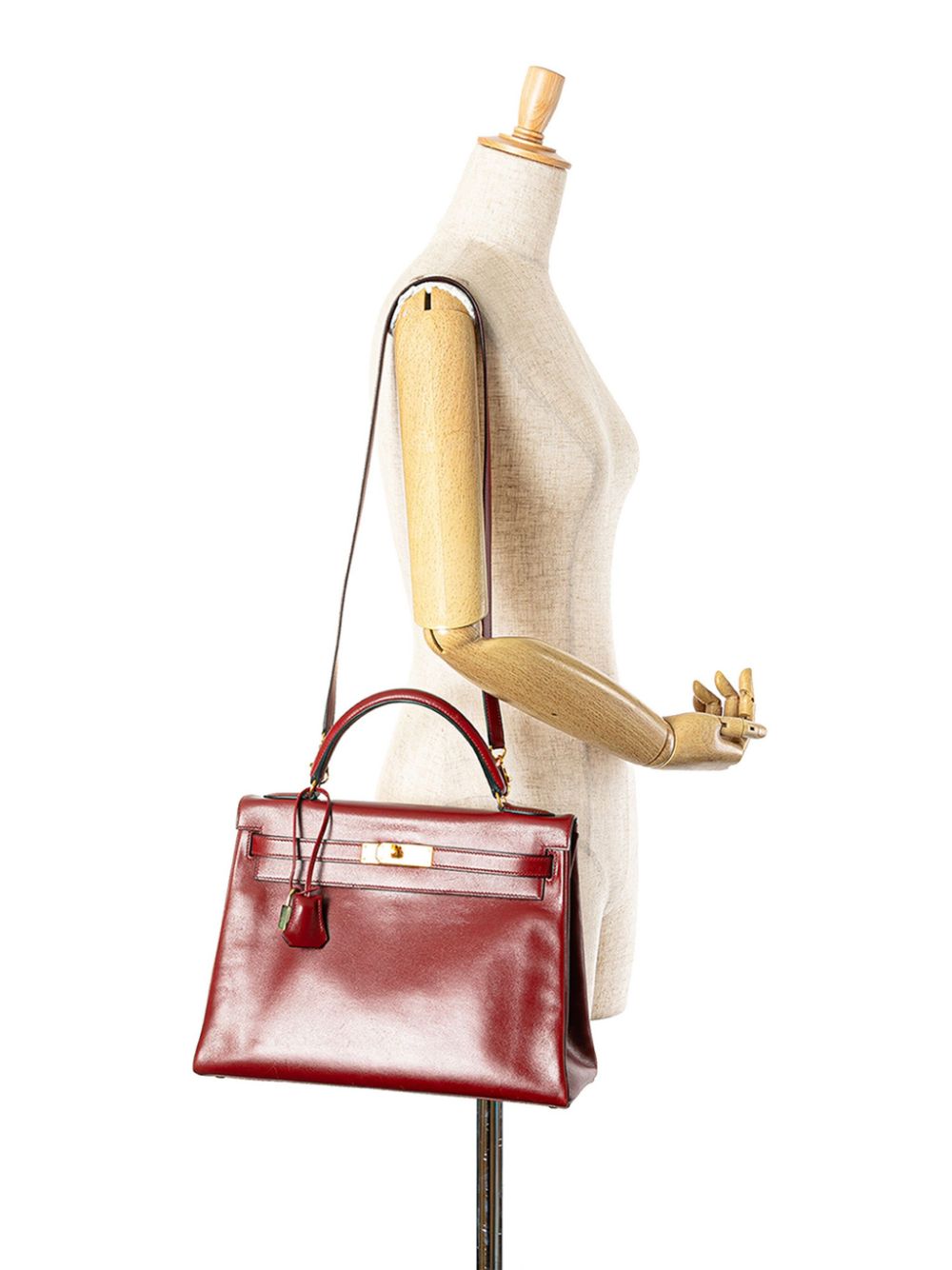 Hermès Pre-Owned 1995 Box Calf Kelly Retourne 32 satchel - Rood