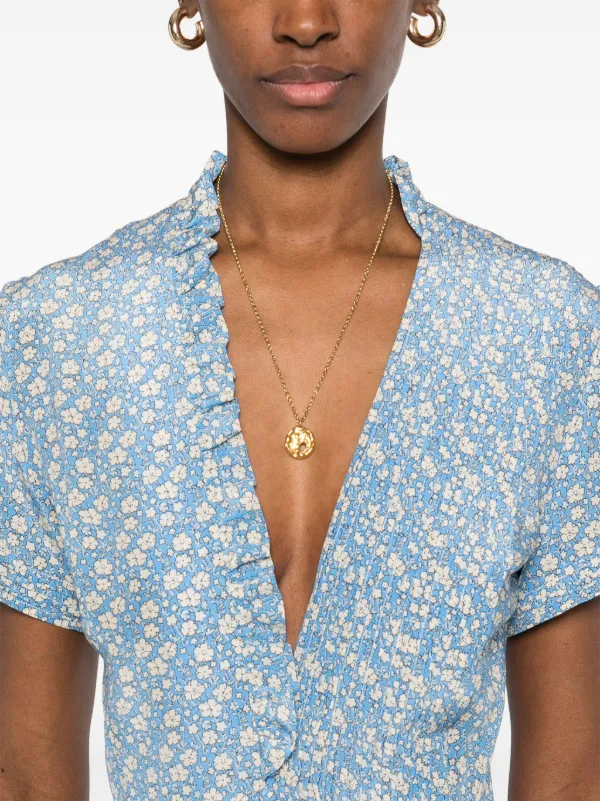 Ermanno Scervino floral-print Midi Dress | Blue | FARFETCH
