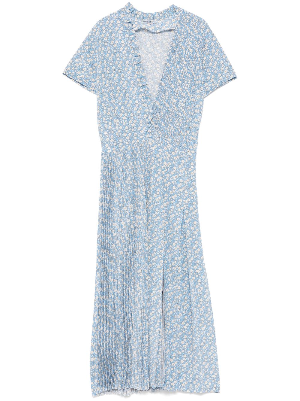 Ermanno Scervino floral-print midi dress - Blue