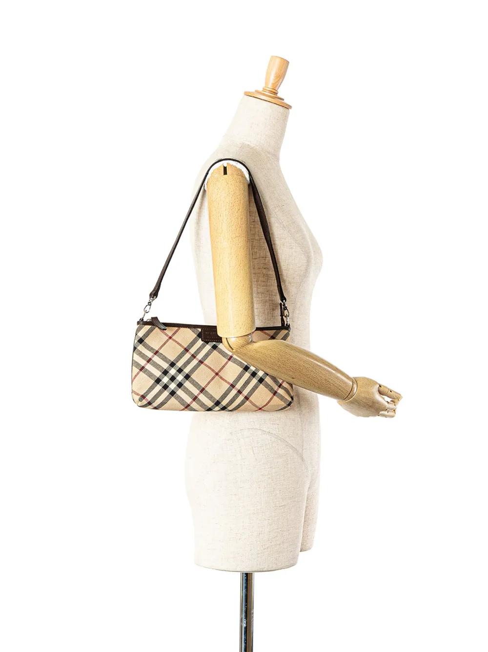 Burberry Pre-Owned 2000-2017 Nova Check Canvas shoulder bag - Bruin