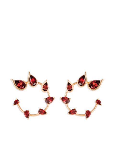 Fernando Jorge 18kt rose gold Flicker garnet earrings