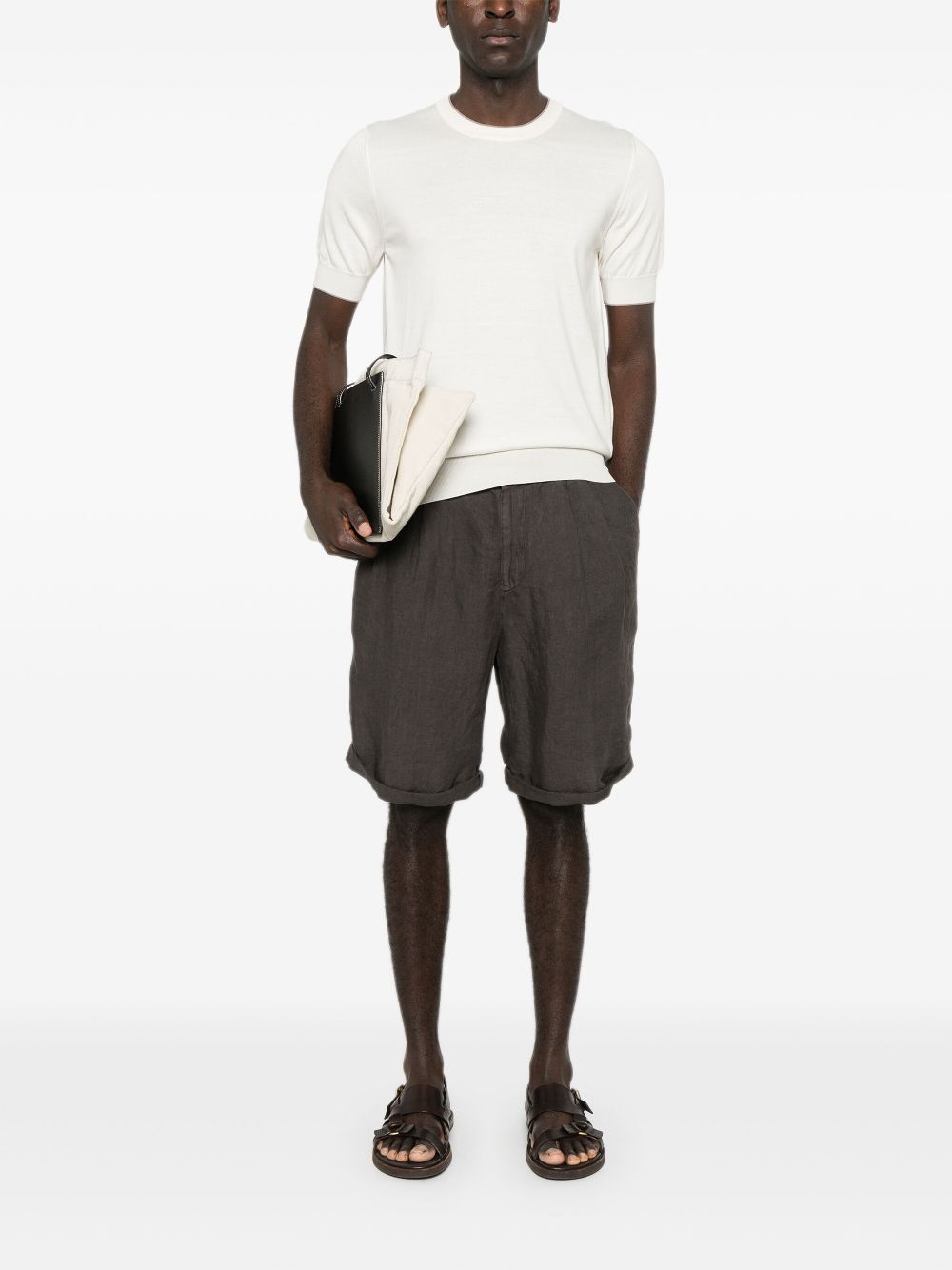 Brunello Cucinelli fine-knit T-shirt - Neutrals