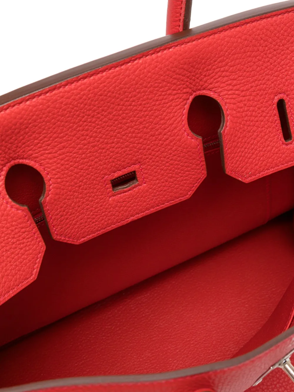 Pre-owned Hermes Birkin 35 Rouge Casaque Clemence Phw Bag In Red