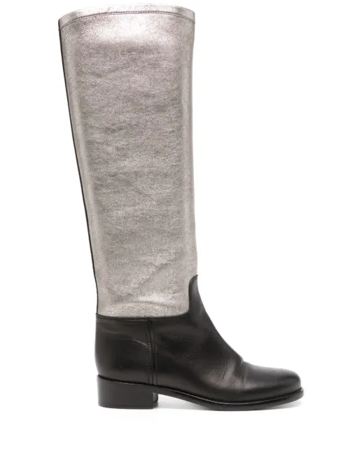 Bottes en cuir - CHANEL Pre-Owned - Modalova