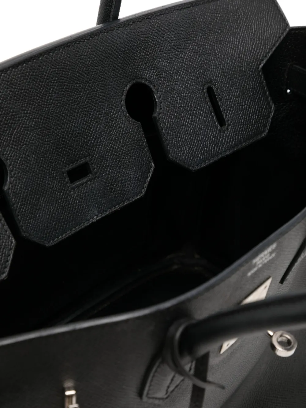 Pre-owned Hermes Birkin 35 Black Epsom Phw Bag