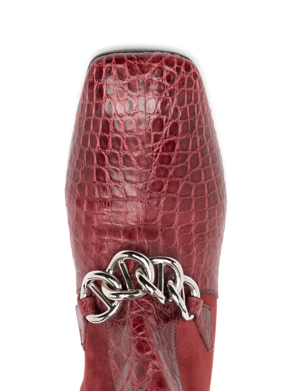 Pre-owned Prada Suede Boots In Red