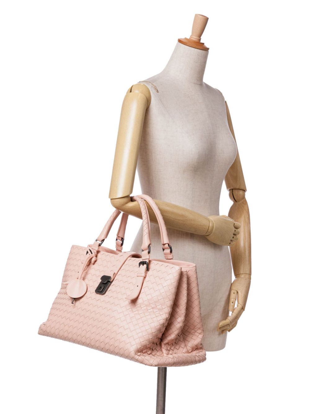 Bottega Veneta Pre-Owned 2012-2024 Medium Intrecciato Roma satchel - Roze