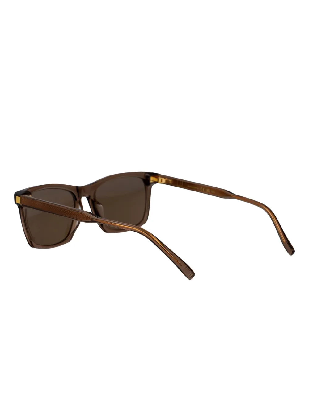 Dunhill Zonnebril met vierkant montuur Bruin