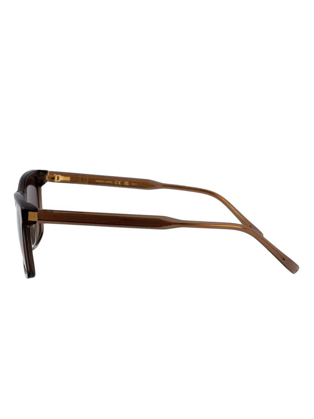 Dunhill Zonnebril met vierkant montuur Bruin