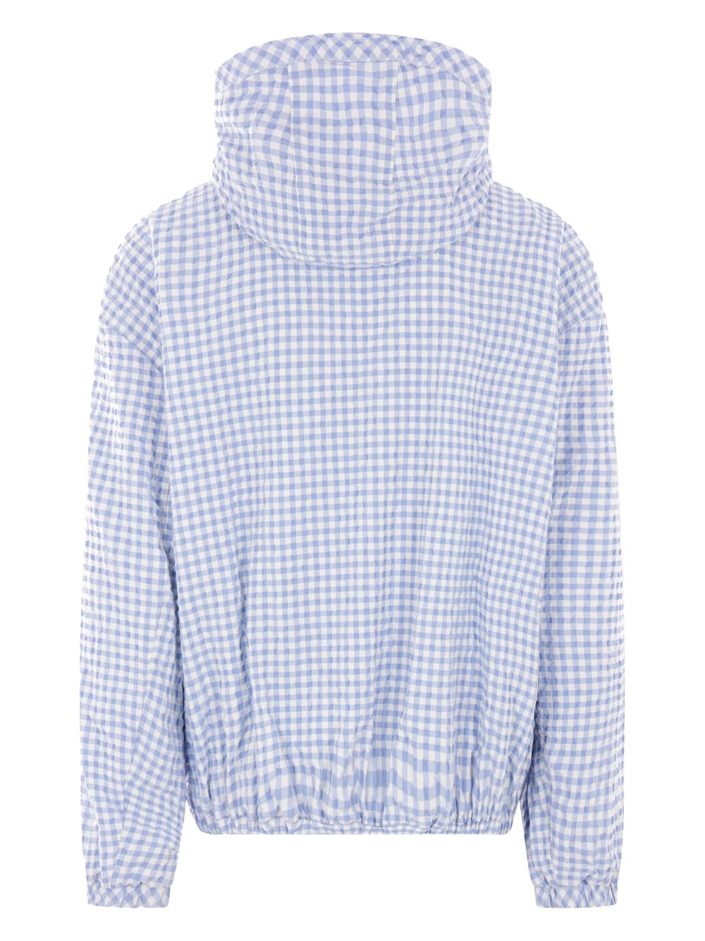 Marni checked hooded jacket - Blauw