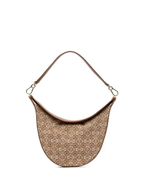 Loewe Pre-Owned 2022 Anagram Canvas Luna hobo bag