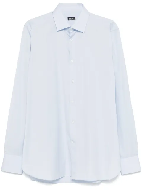 Zegna camisa de popelina