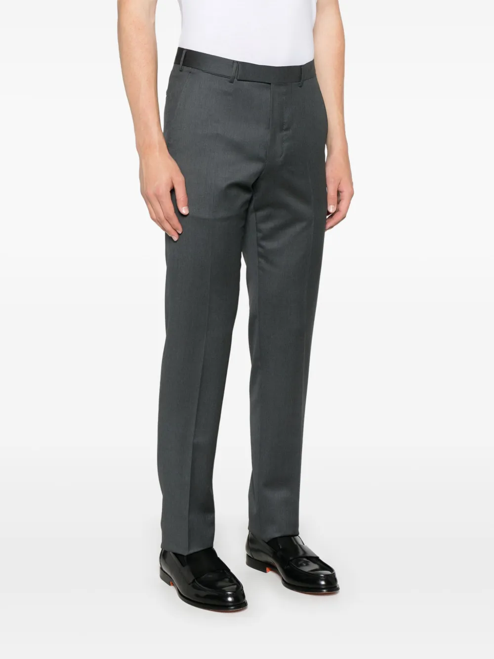 Zegna Wollen broek Grijs