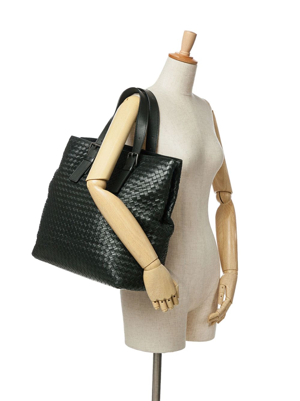 Bottega Veneta Pre-Owned 2012-2023 Nappa Intrecciato Belt Strap tote bag - Zwart