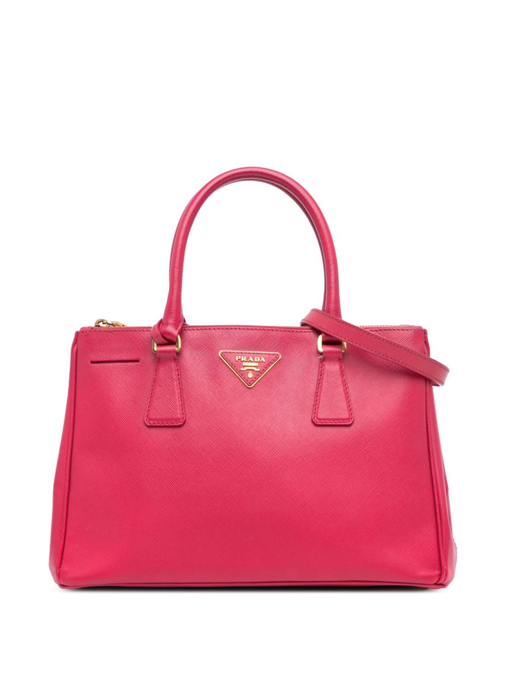 2013-2023 Small Saffiano Lux Galleria Double Zip satchel