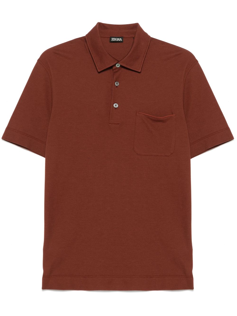 Zegna short-sleeves polo shirt - Brown