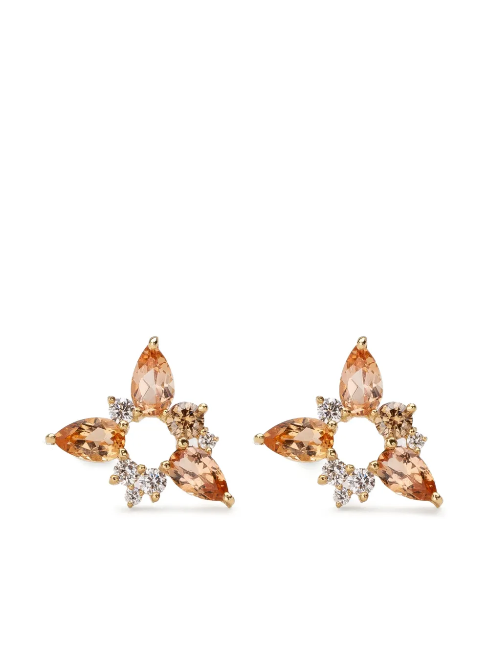 18kt yellow gold Electric Spark earrings