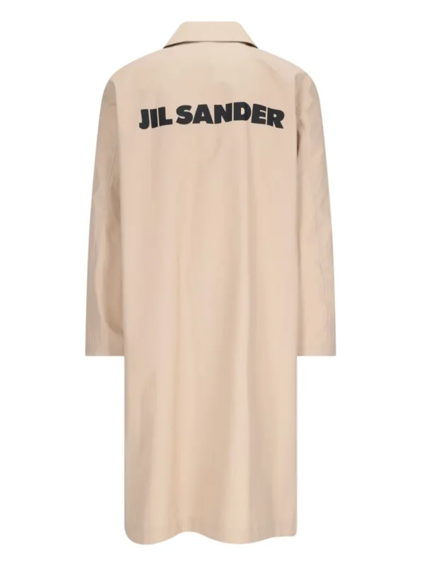 Jil Sander ロゴ コート | ニュートラル | FARFETCH JP