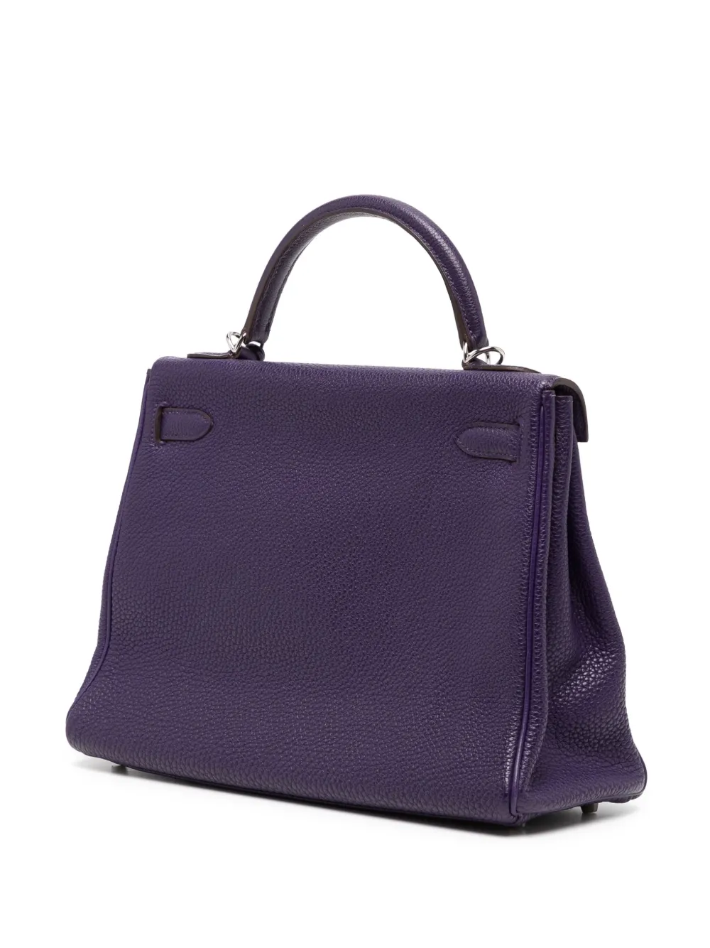 Pre-owned Hermes Kelly 32 Retourne Iris Phw Bag In Purple