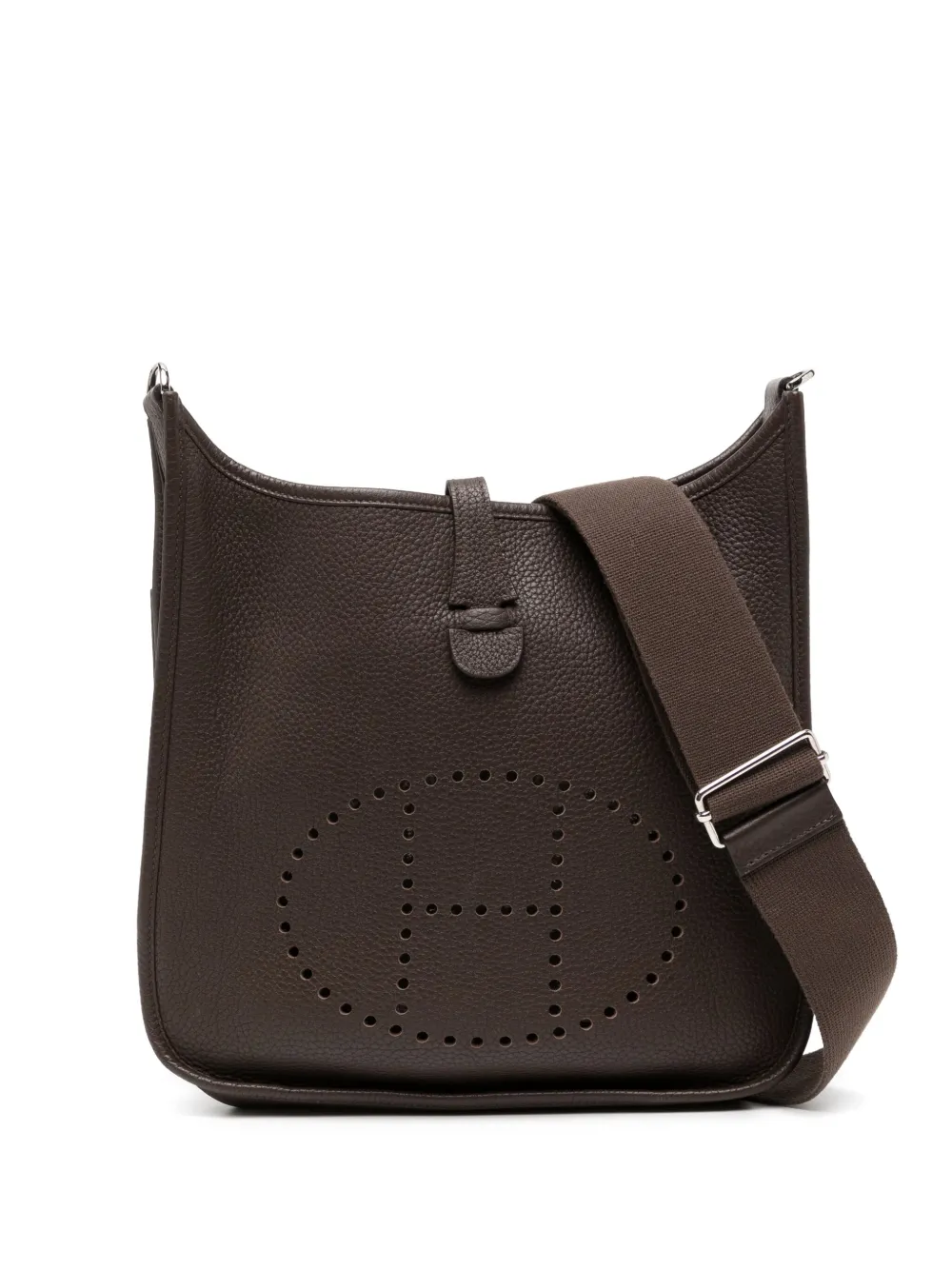 Hermès Pre-Owned Evelyne 29 Chocolate Clemence PHW バッグ - ブラウン Hermès Pre-Owned Evelyne 29 Chocolate Clemence PHW バッグ - ブラウン