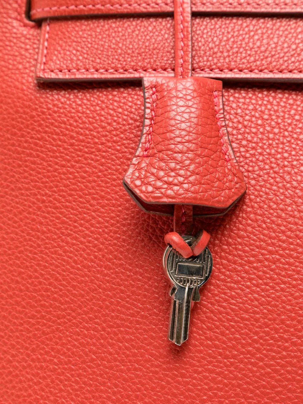 Pre-owned Hermes Kelly 32 Sellier Red Phw Bag