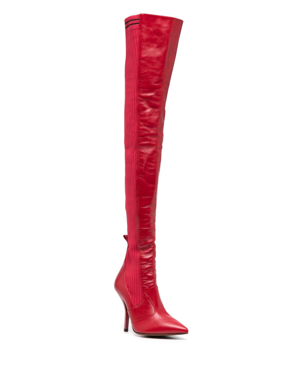 Fendi Pre-Owned panelled boots - Rood