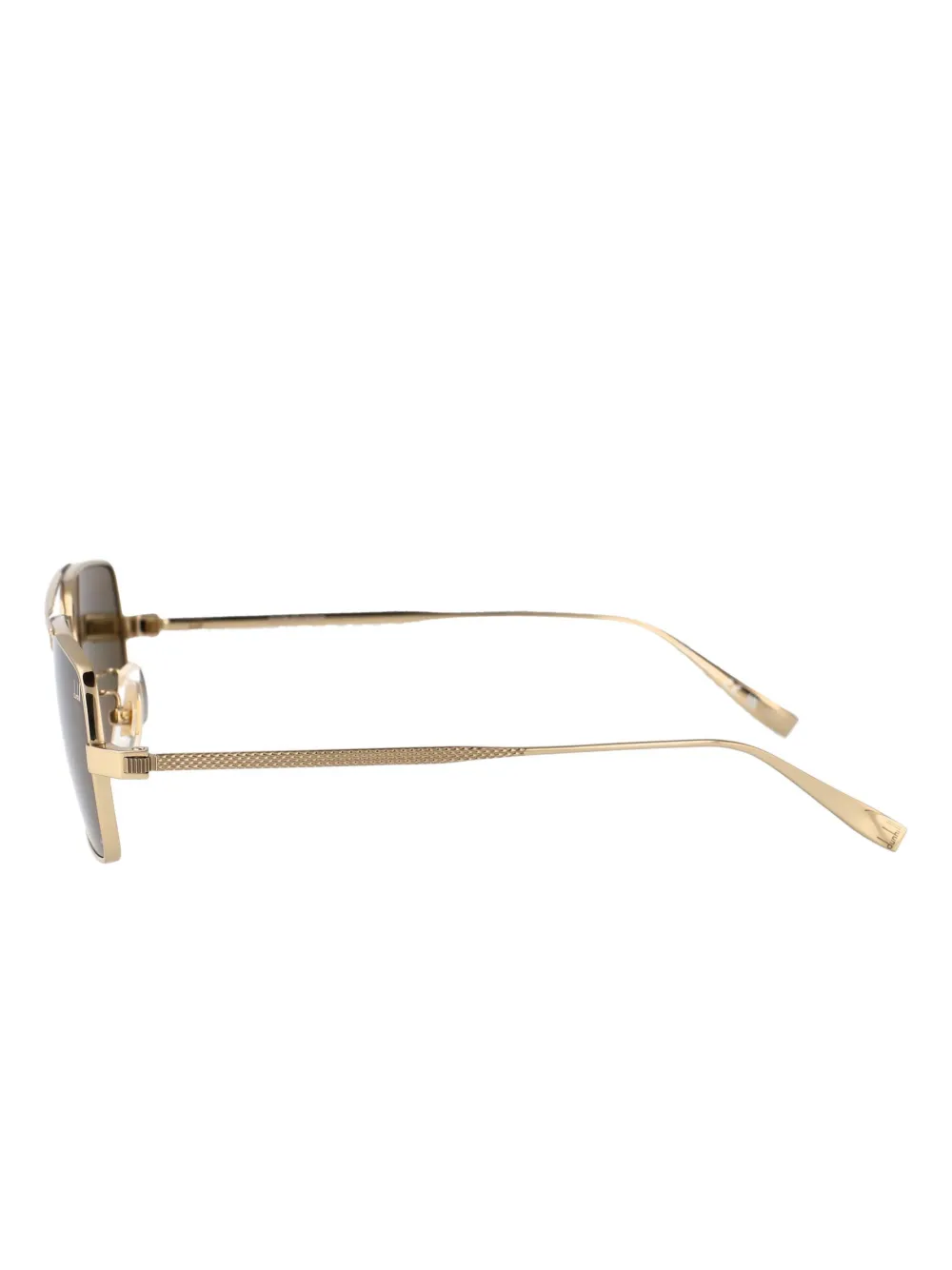 Shop Dunhill Rollagas Sunglasses In Gold