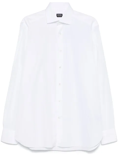 Zegna camisa de popelina