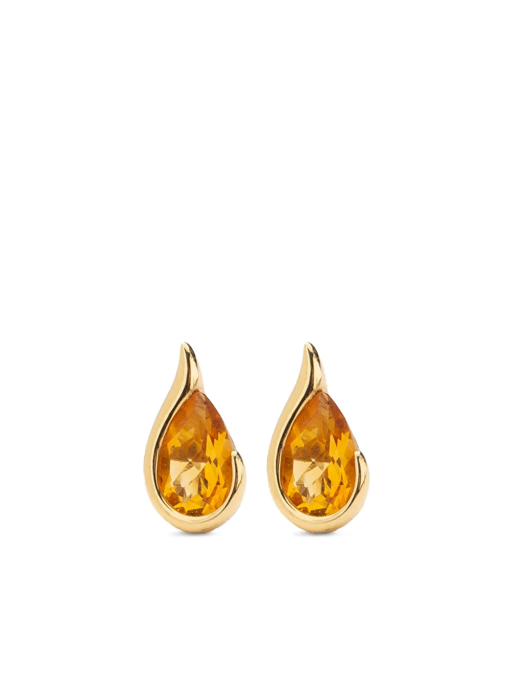 18kt yellow gold Ignite citrine earrings