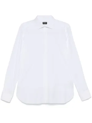 Zegna ストライプ シャツ | ブルー | FARFETCH JP