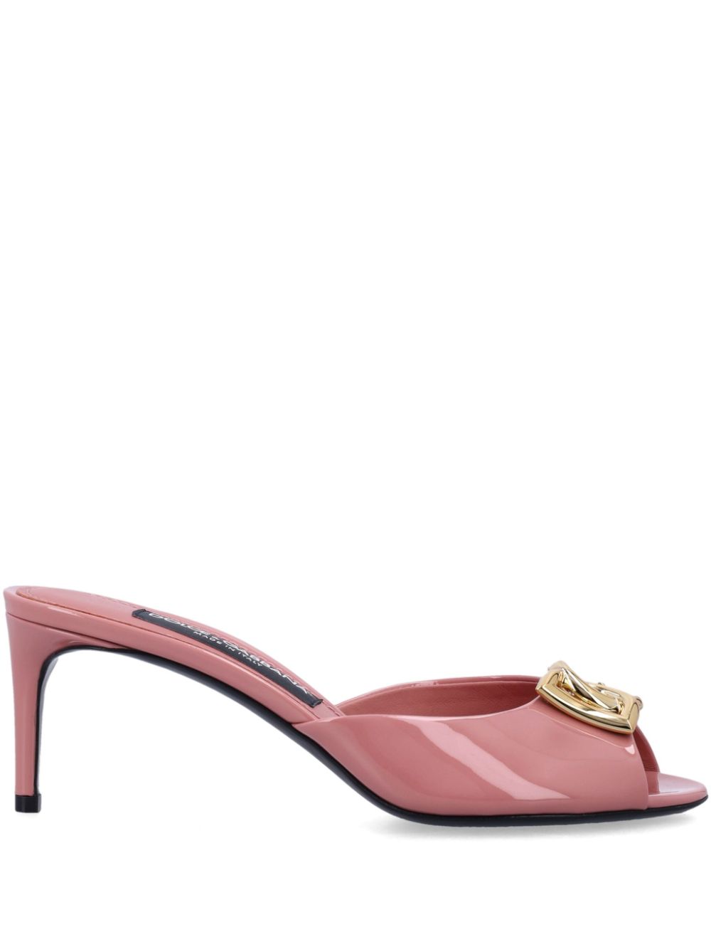 Dolce & Gabbana 70mm DG logo mules Roze