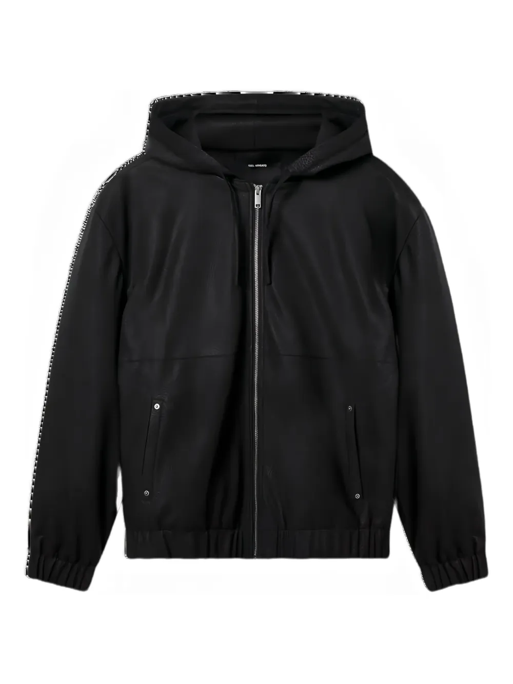 Axel Arigato zip-up hooded jacket | Black | Image 1